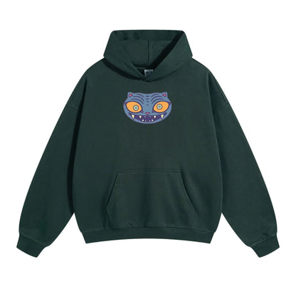 Derpy Tiger Zoey Hoodie – Cute & Funny Animal Graphic Pullover, Adorable Unisex Gift