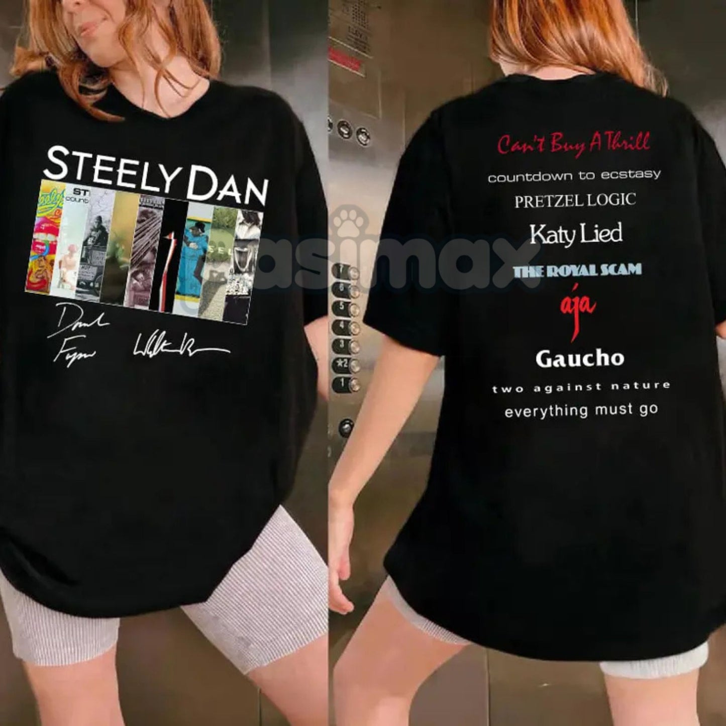 Steely Dan 2 Sided Album Shirt - Vintage Rock Band Tee, Classic Rock Graphic Shirt