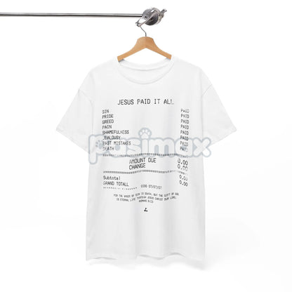 "Jesus Paid It All" Classic Christian Tee - Faith Statement Shirt, Religious Graphic T-Shirt