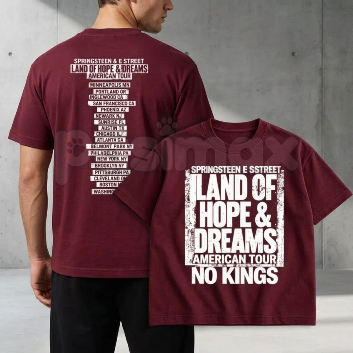 Jack Smith Land Of Hope and Dreams American Tour No Kings T-Shirt