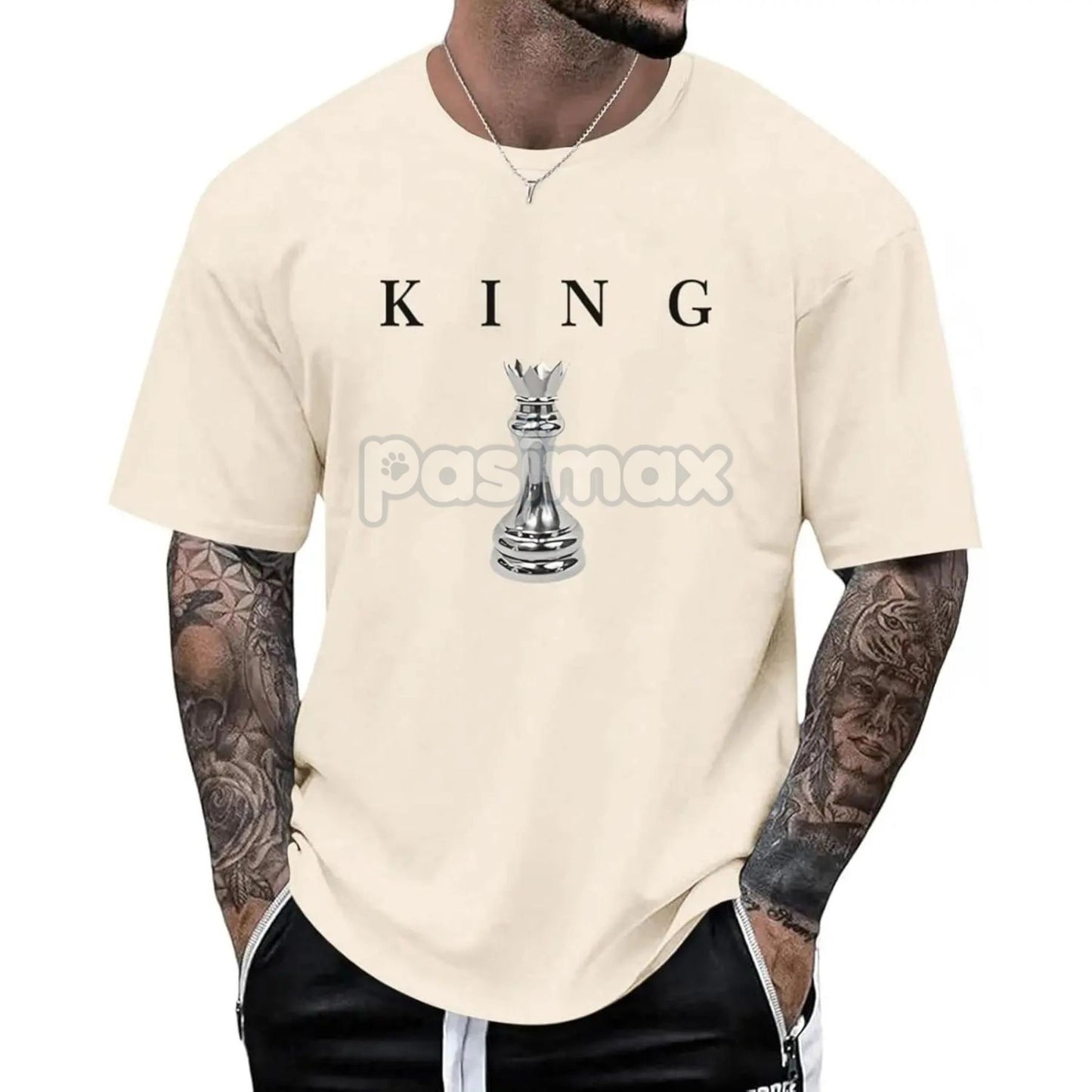 Men's Chess Shirt Graphic Tee - Designer Printed Urban Streetwear T-Shirt