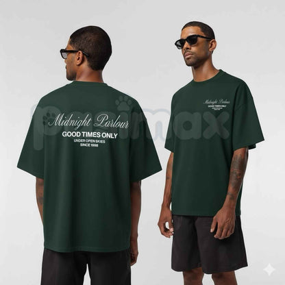 Men's Midnight Parlour T-Shirt – Vintage Tattoo Flash Graphic Tee, Retro Gothic Streetwear Unisex Cotton Shirt