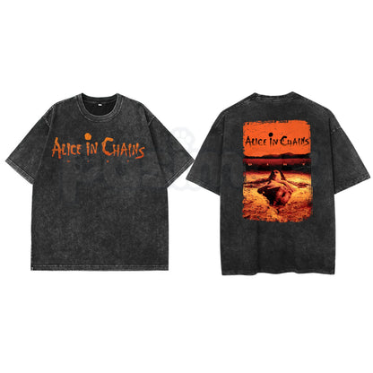 Alice in Chains Vintage Shirt – 90s Grunge Rock Band Hoodie & Retro Heavy Metal Sweatshirt