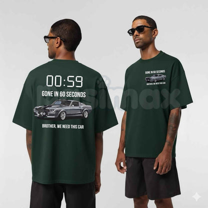 Gone In 60 Seconds T-Shirt – Vintage Eleanor Mustang Movie Unisex Cotton Graphic Tee