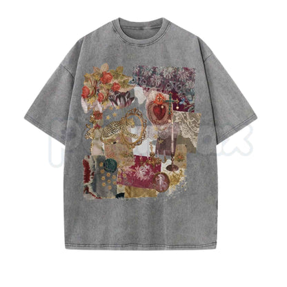 The HEIRLOOM Vintage Wash Tee – Retro Heritage Graphic T-Shirt, Vintage Acid Washed Lightweight Cotton Unisex Streetwear Top