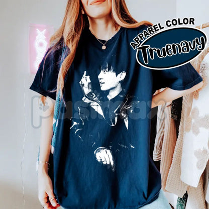 JK Vintage Graphic T-Shirt – Retro 90s Bad Boy Aesthetic Tee, K-Pop Inspired Streetwear, Oversized Grunge Fan Merchandise for Men & Women