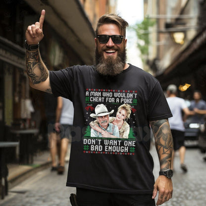 Lonesome Dove "Trail to Christmas" T-Shirt - Ironic Western Holiday Graphic Tee, Rugged Cowboy Fan Apparel, Nostalgic Miniseries Gift