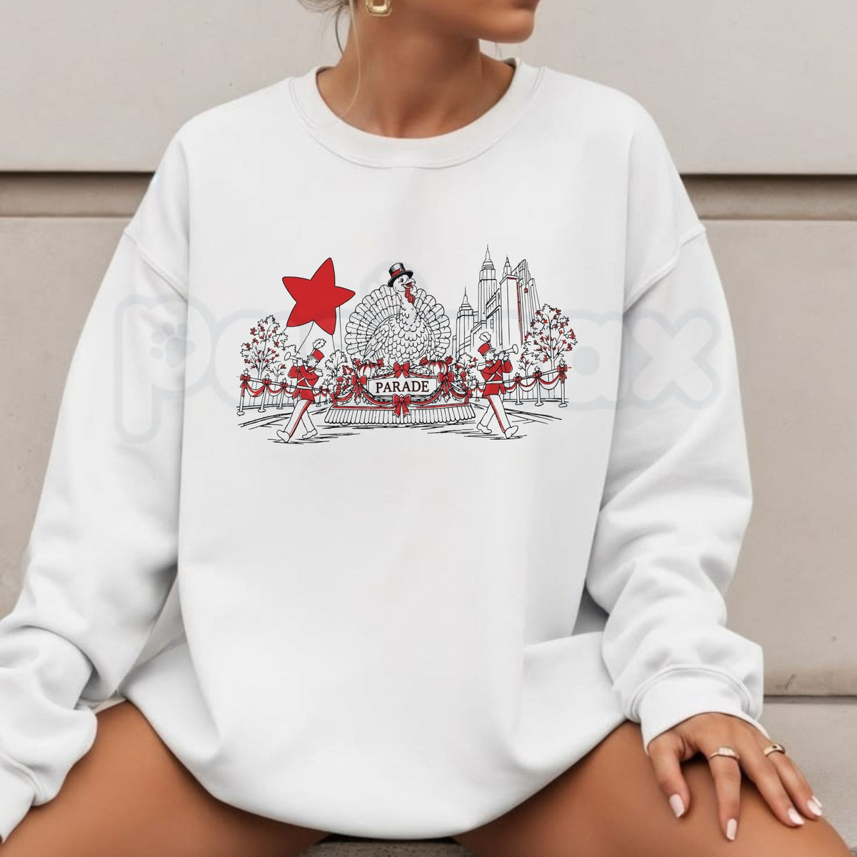 Macy's Thanksgiving Day Parade Embroidered Sweatshirt – Holiday Festival Crewneck