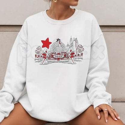 Macy's Thanksgiving Day Parade Embroidered Sweatshirt – Holiday Festival Crewneck