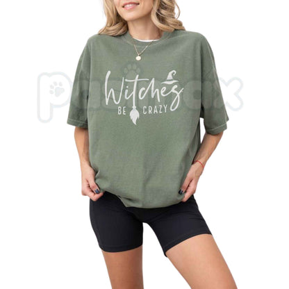 Comfort Colors® Witches Crazy Graphic T-Shirt – Vintage Spooky Season Coven Witchcraft Unisex Top