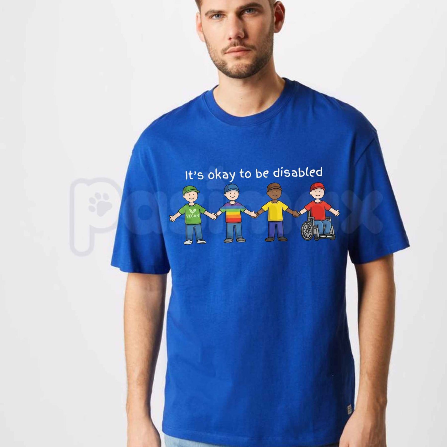 It's Okay To Be Disabled T-Shirt – Dark Humor Meme Unisex Cotton Graphic Tee