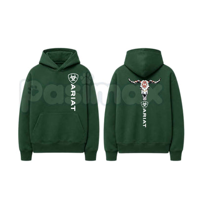 Ariat Classic Logo Hoodie – Western Equestrian Workwear Pullover, Outdoor Country Lifestyle Sweatshirt, Unisex Heavy Blend