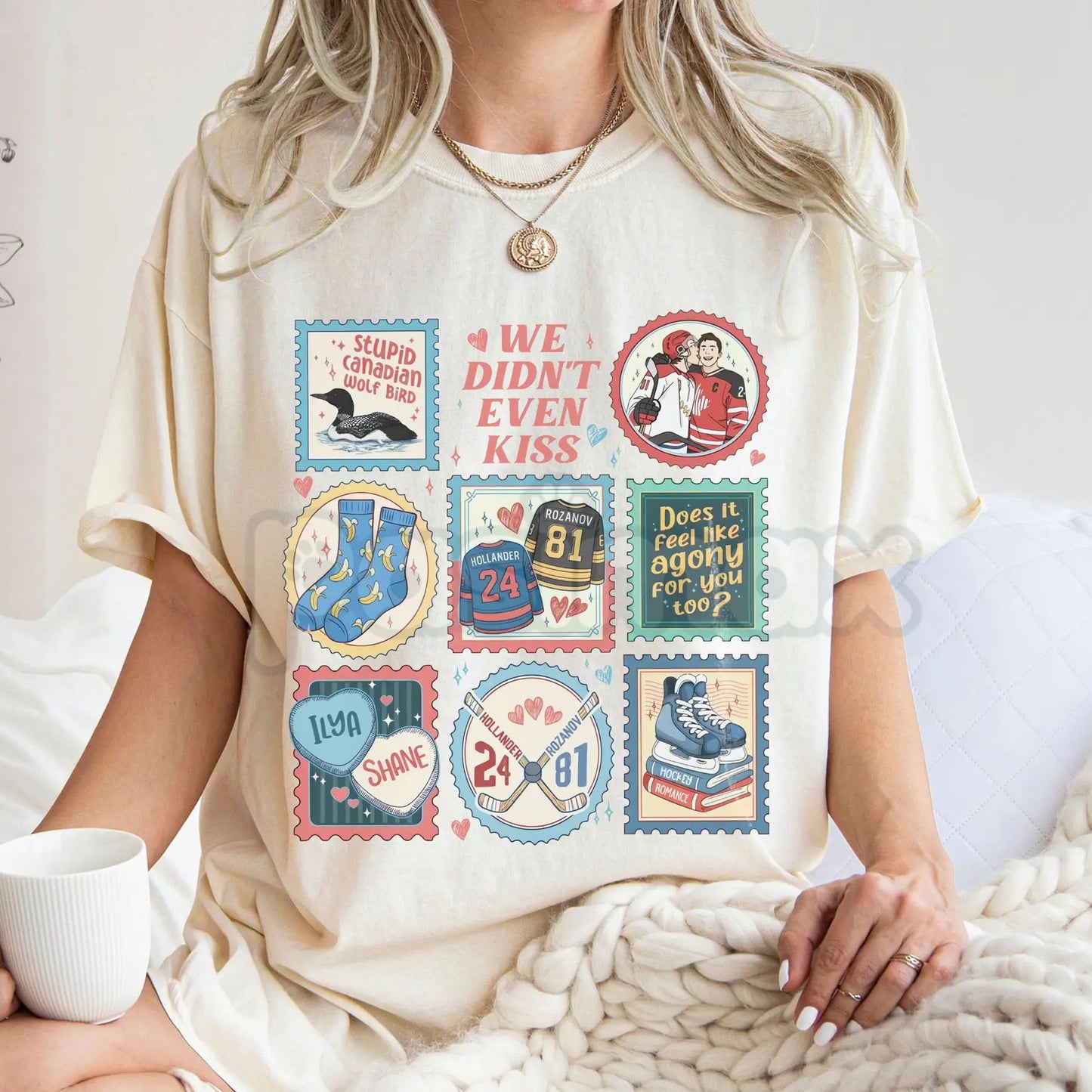 Comfort Colors® Heated Rivalry "Heated" T-Shirt – Connor & Ilya Hockey Romance Fan Tee, Shane Rozanov Rivals to Lovers Shirt, Aesthetic MM Bookish Top
