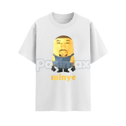 "Funny Minye" Cartoon Graphic Tee - Hip Hop Streetwear T-Shirt, Unisex Humor Top for Women & Men