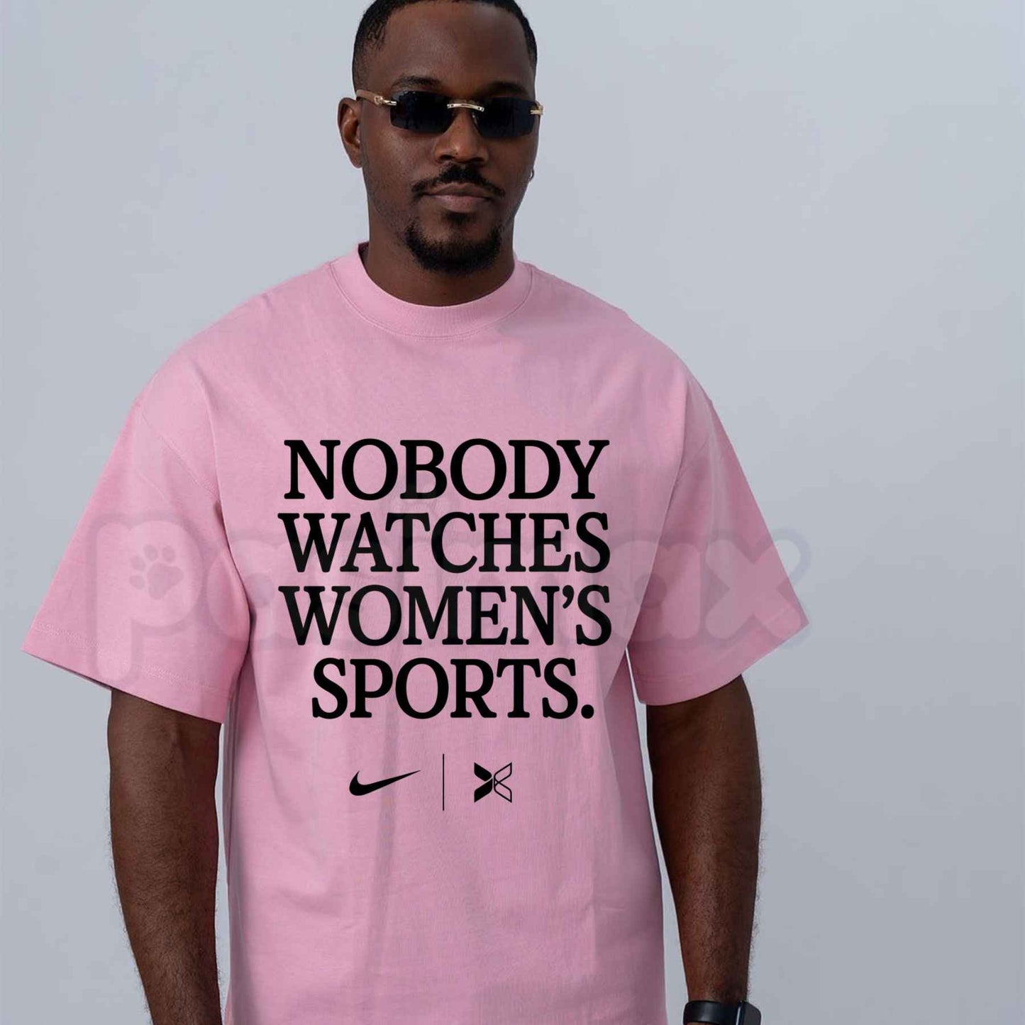 Nobody Watches Women's Sports T-Shirt – Funny Ironic Statement Unisex Cotton Tee