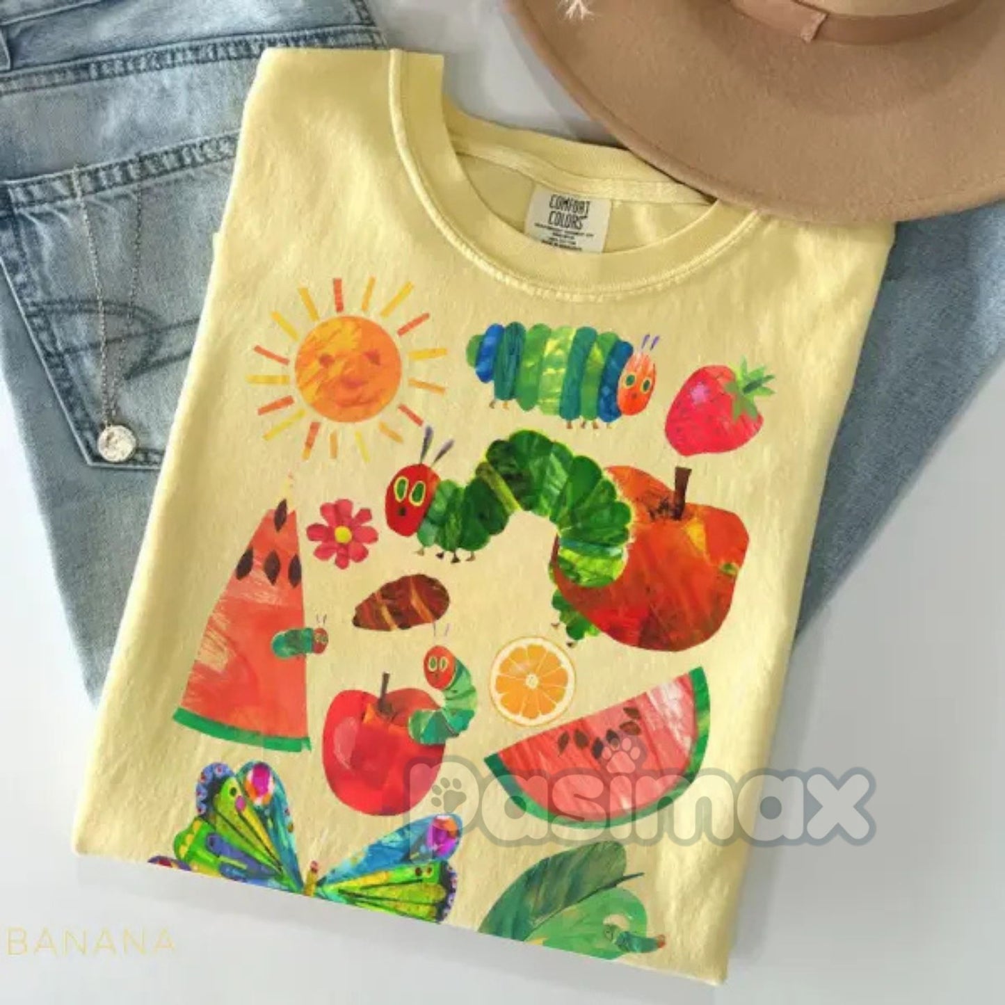 Hungry Caterpillar Teacher Shirt – Back To School Outfit, First Day of School Tee, Teacher Life Apparel, Gift for Educator