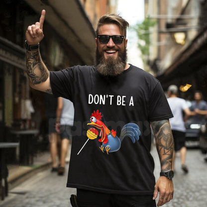 "Don’t Be A Cocktail Sucker" Cotton T-Shirt - Funny Bar Humor Graphic Tee, Retro Sarcastic Beverage Shirt, Vintage Style Cocktail Lover Gift