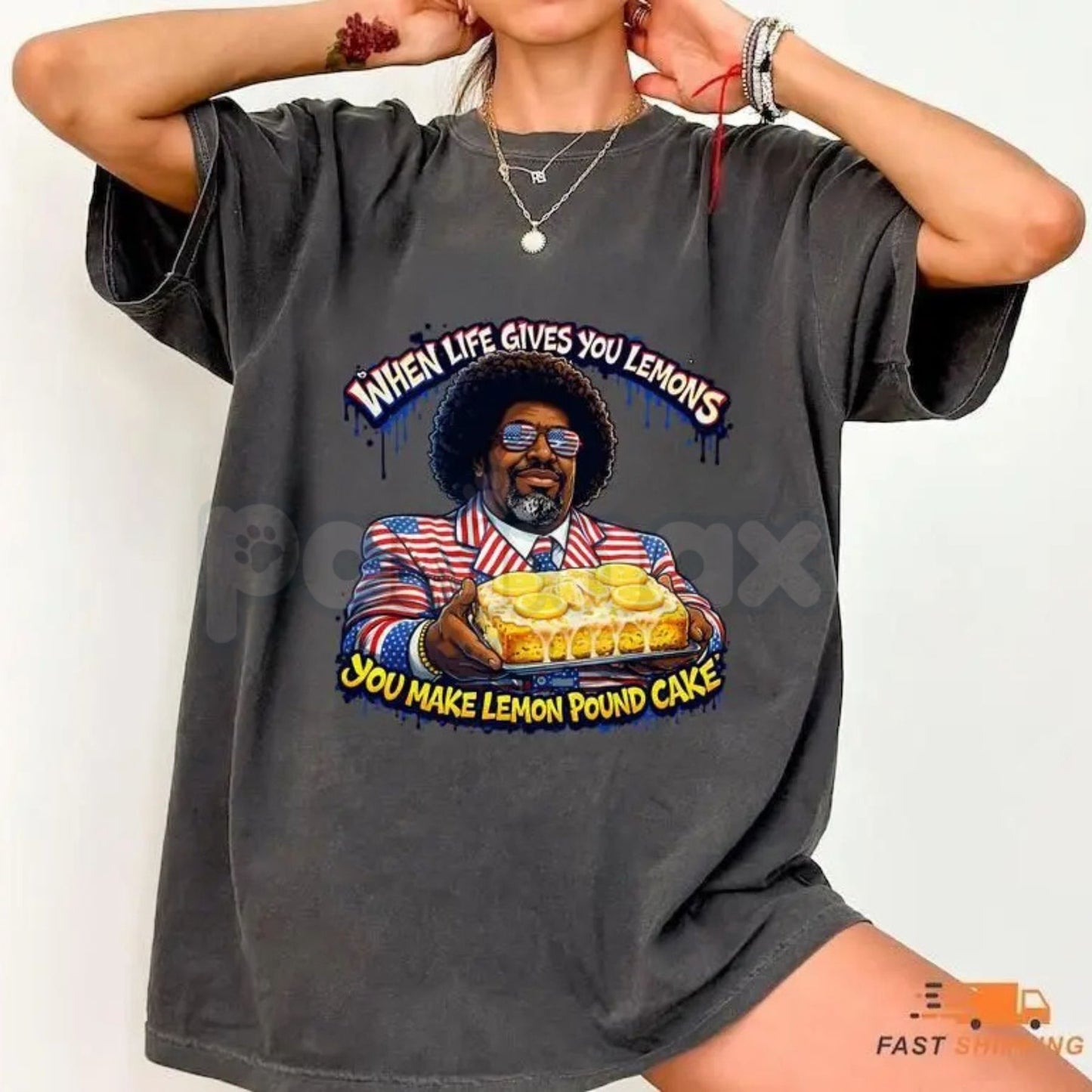 Comfort Colors® Afroman "Case Closed" Lemon Pound Cake T-Shirt – Funny Hip Hop Viral Graphic Tee, Sarcastic Lemon Cake Shirt, 2026 Retro Music Fan Gift