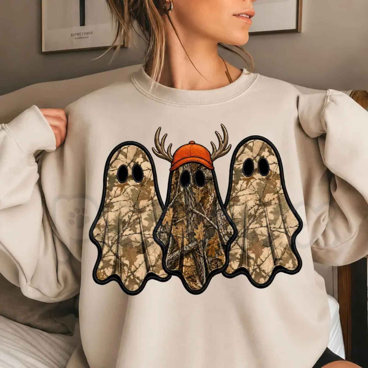 Retro Ghost Hunting Halloween Sweatshirt | Vintage Paranormal Investigator Top