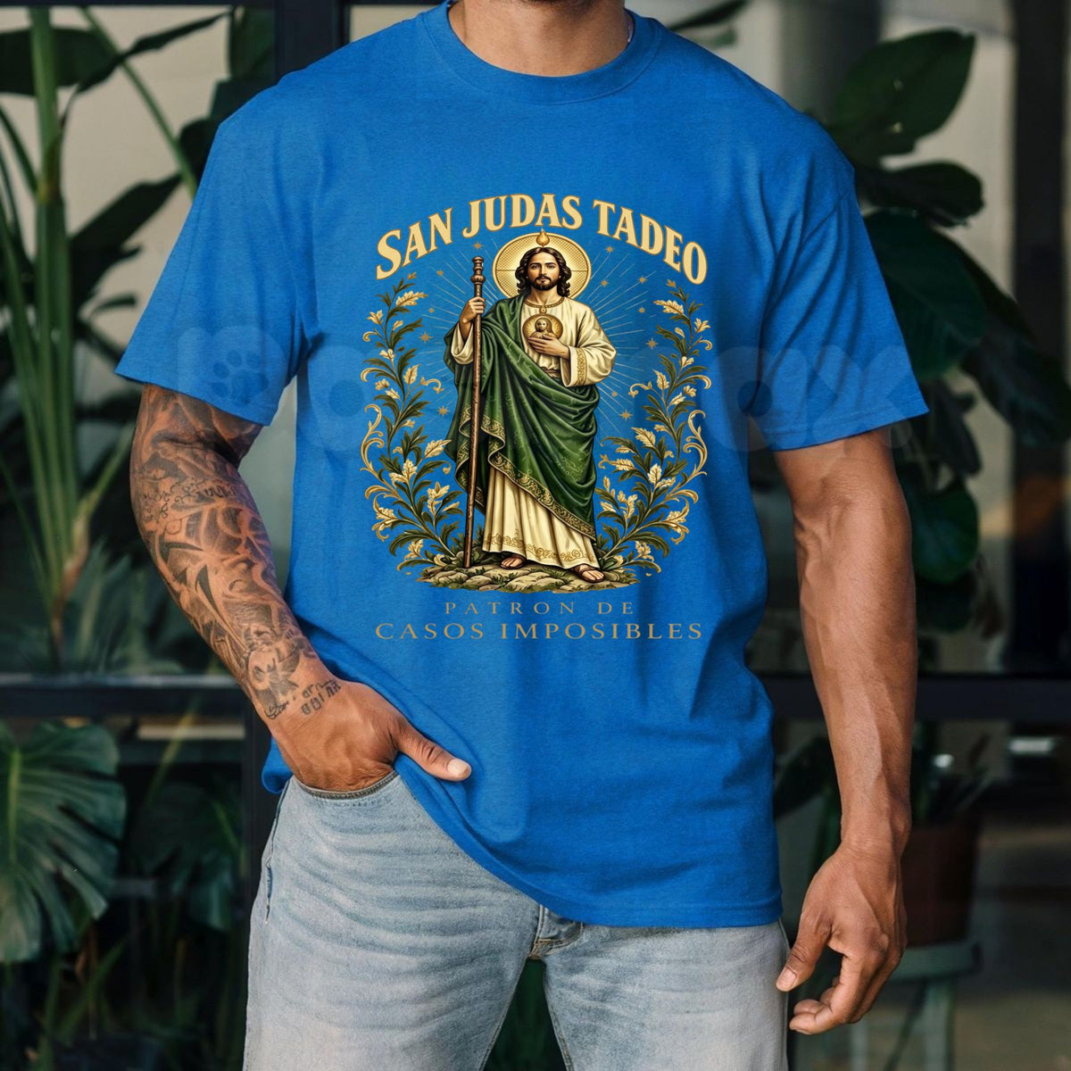 San Judas Tadeo Patron Saint of Impossible T-Shirt – Catholic Religious Graphic Tee
