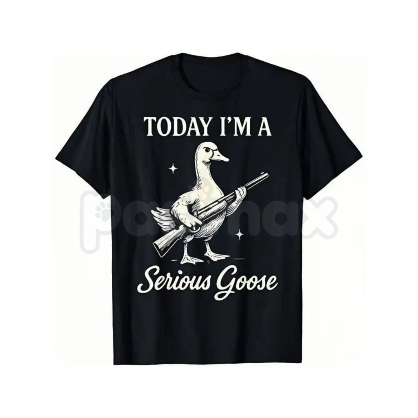Serious Goose Graphic Shirt – Quirky Animal Art Hoodie & Funny Slogan Streetwear Sweatshirt