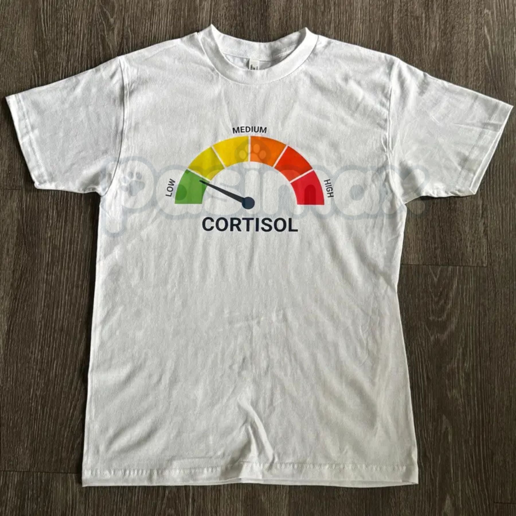 High Cortisol Low Cortisol Funny Stress T-Shirt – Pasimax