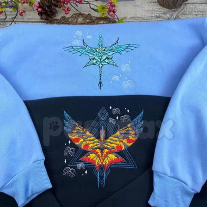 Fire and Ash Embroidered Unisex Hoodie – Premium Heavy Blend Graphic Pullover, Aesthetic Dark Streetwear