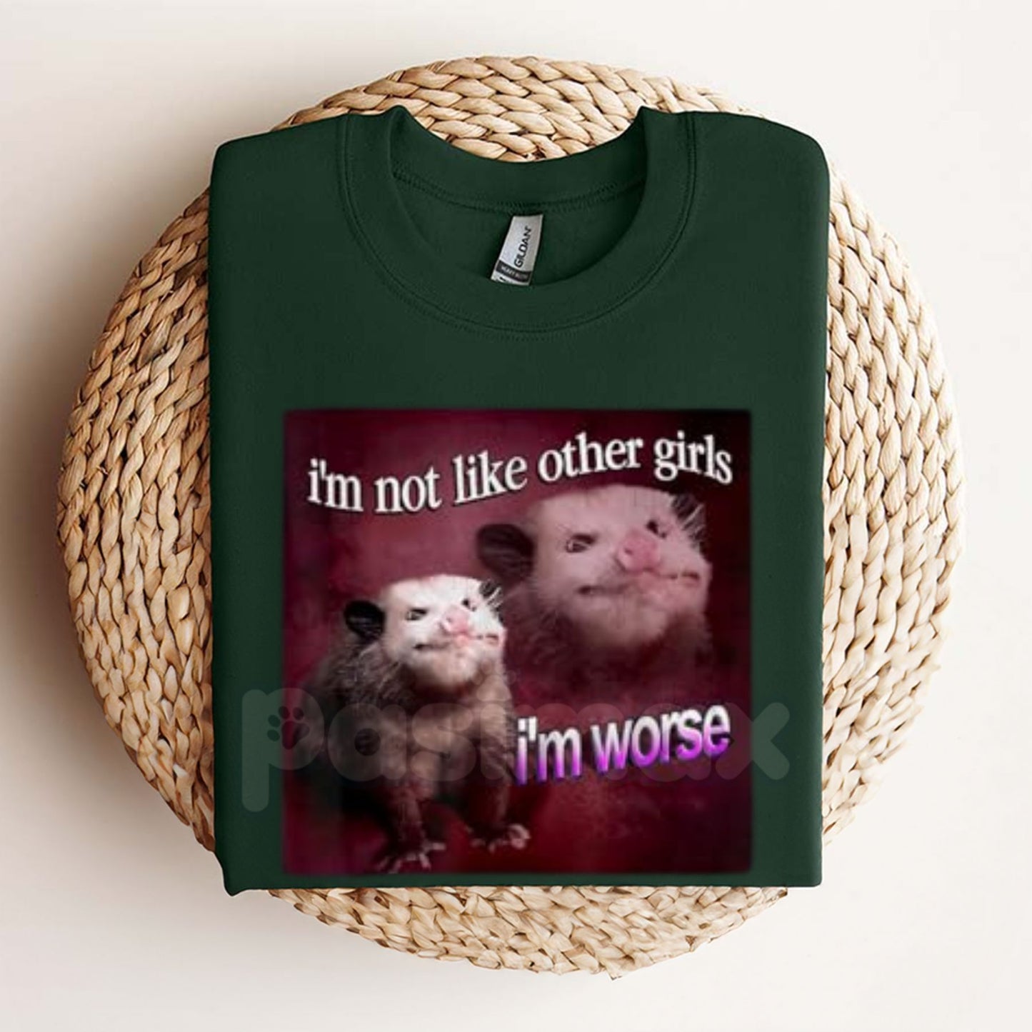 Vintage 90s WACKY OPOSSUM T-SHIRT - Retro Cartoon Graphic Tee, Quirky Animal Humor Apparel, Nostalgic 90s Pop Culture Top