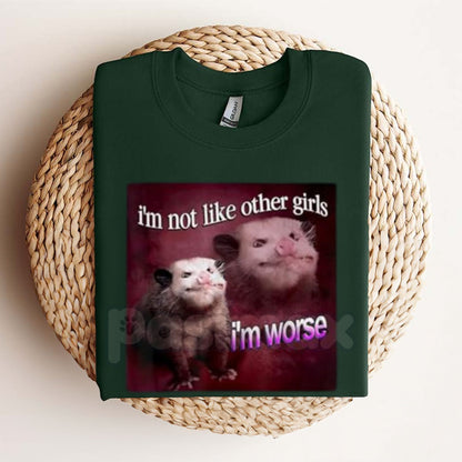 Vintage 90s WACKY OPOSSUM T-SHIRT - Retro Cartoon Graphic Tee, Quirky Animal Humor Apparel, Nostalgic 90s Pop Culture Top