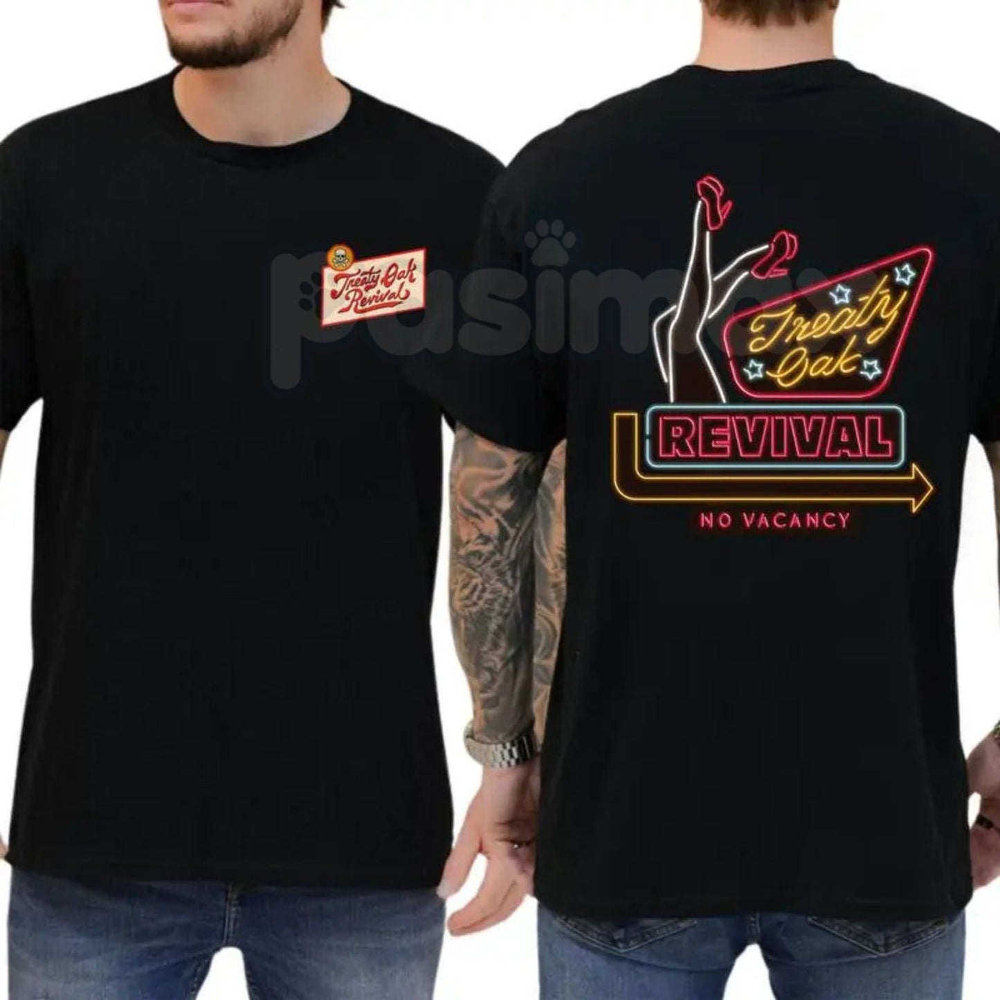 Treaty Oak Revival "No Vacancy" T-Shirt - Texas Red Dirt Country Music Tee, West Texas Rock Graphic Shirt, Official Style Band Fan Merch