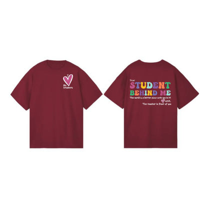 Cute Heart & Letter T-Shirt for Women - Casual Graphic Tee, Stylish Short Sleeve Top