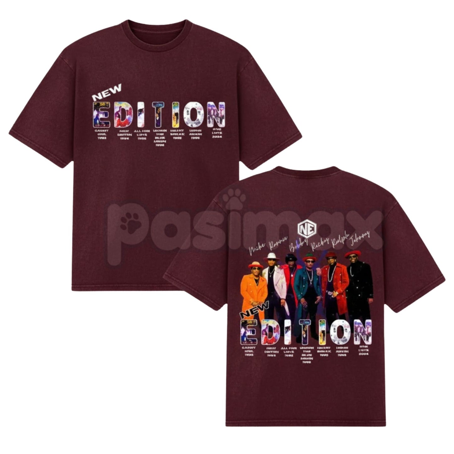 New Edition "Way Tour 2026" Inspired T-Shirt - Retro R&B Concert Graphic Tee, NE4Life Fan Merchandise, Vintage 90s Music Tour Style Apparel