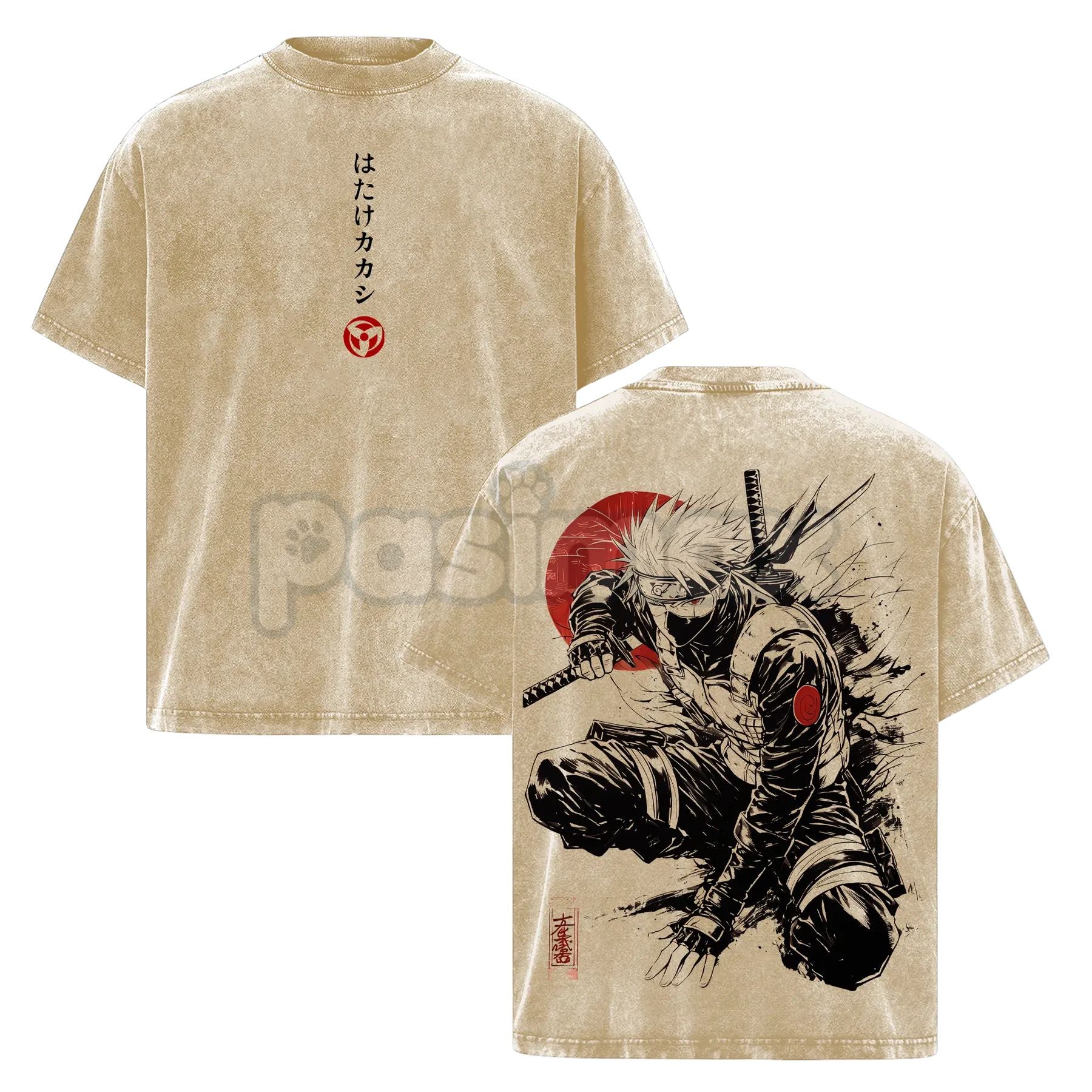 Kakashi Hatake Naruto Vintage T-Shirt – Pasimax