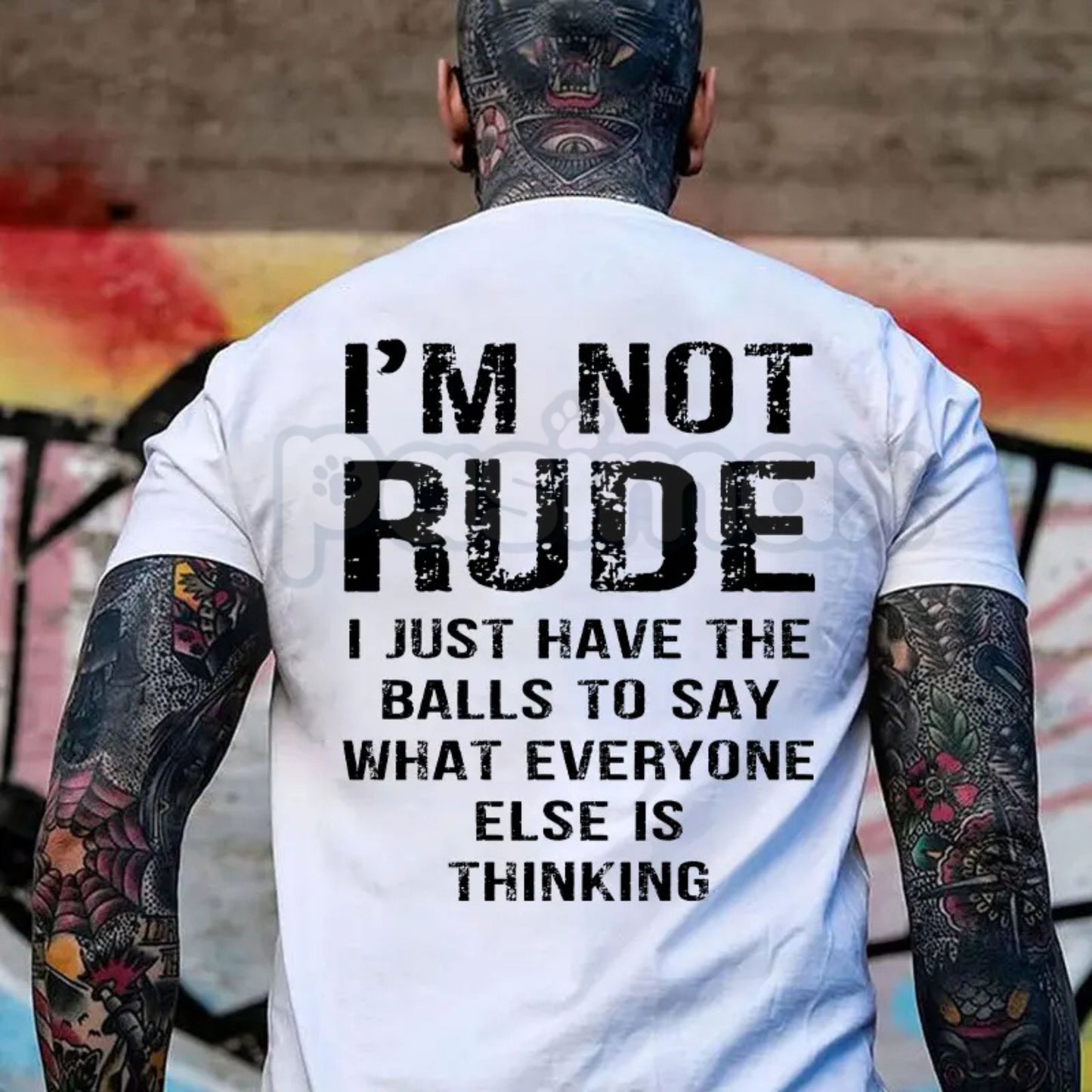 "I'm Not Rude" Funny Men's T-Shirt – Sarcastic Truth-Teller Graphic Tee, Premium 100% Cotton Bold Statement Top, Soft Lived-In Heavyweight No-Filter Shirt, Made in USA