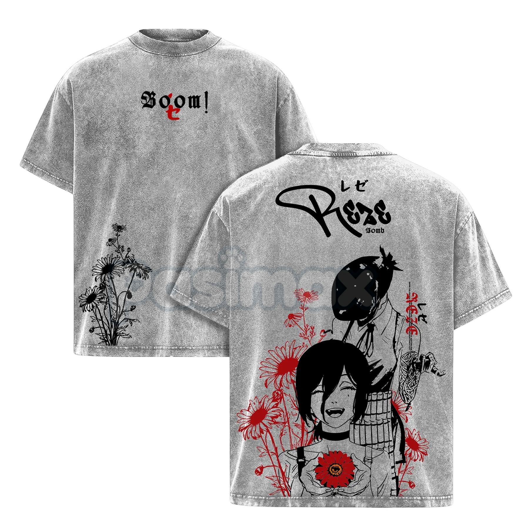 Reze Chainsaw Man Vintage T-Shirt – Pasimax