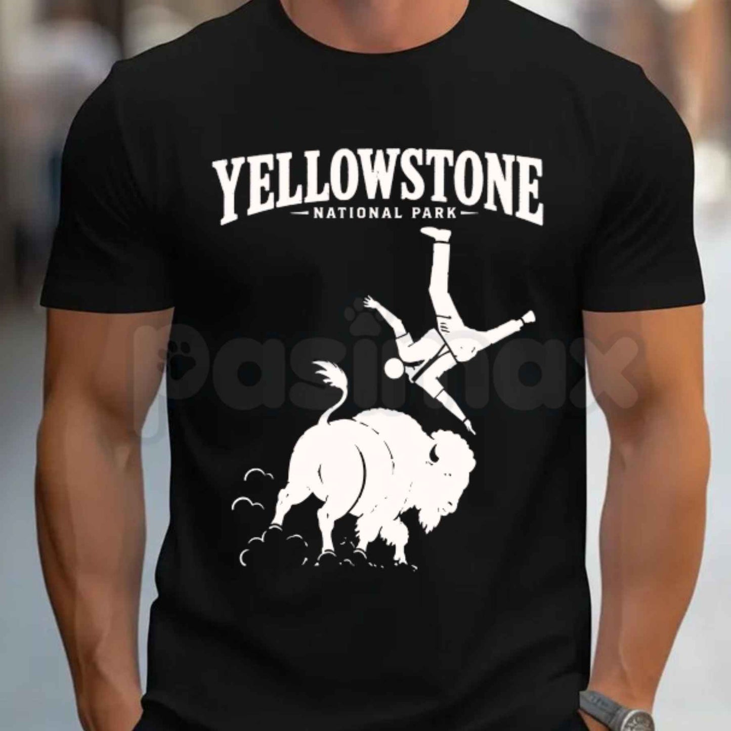 Yellowstone National Park Meme Shirt – Dont Pet The Fluffy Cow Graphic Tee, Funny Bison Warning Signs Unisex Cotton Outdoorsy Shirt