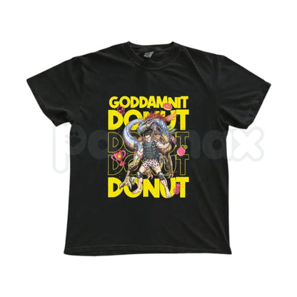 Comfort Colors® "Goddamnit Donut" T-Shirt – Funny Sci-Fi Action Graphic Tee, Retro Princess Donut & Carl Shirt, Sarcastic LitRPG Fan Gift