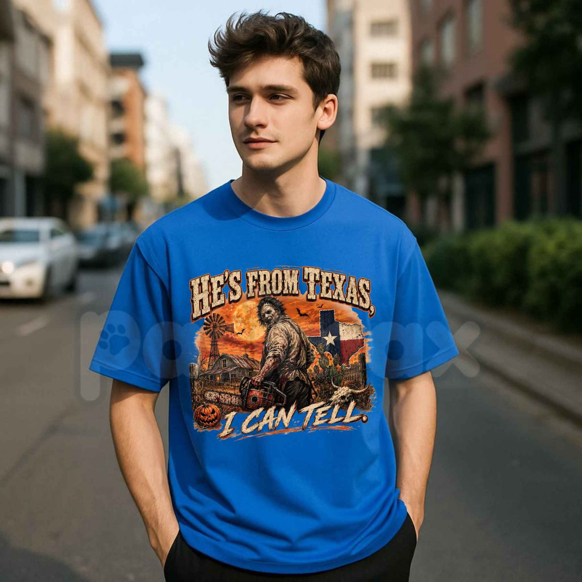 Hes From Texas I Can Tell T-Shirt – Retro Southern Country Pride Unisex Tee