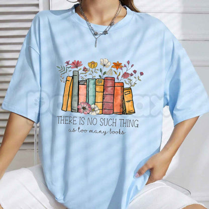 Floral Book T-Shirt – Bookworm Librarian Wildflower Reading Unisex Tee