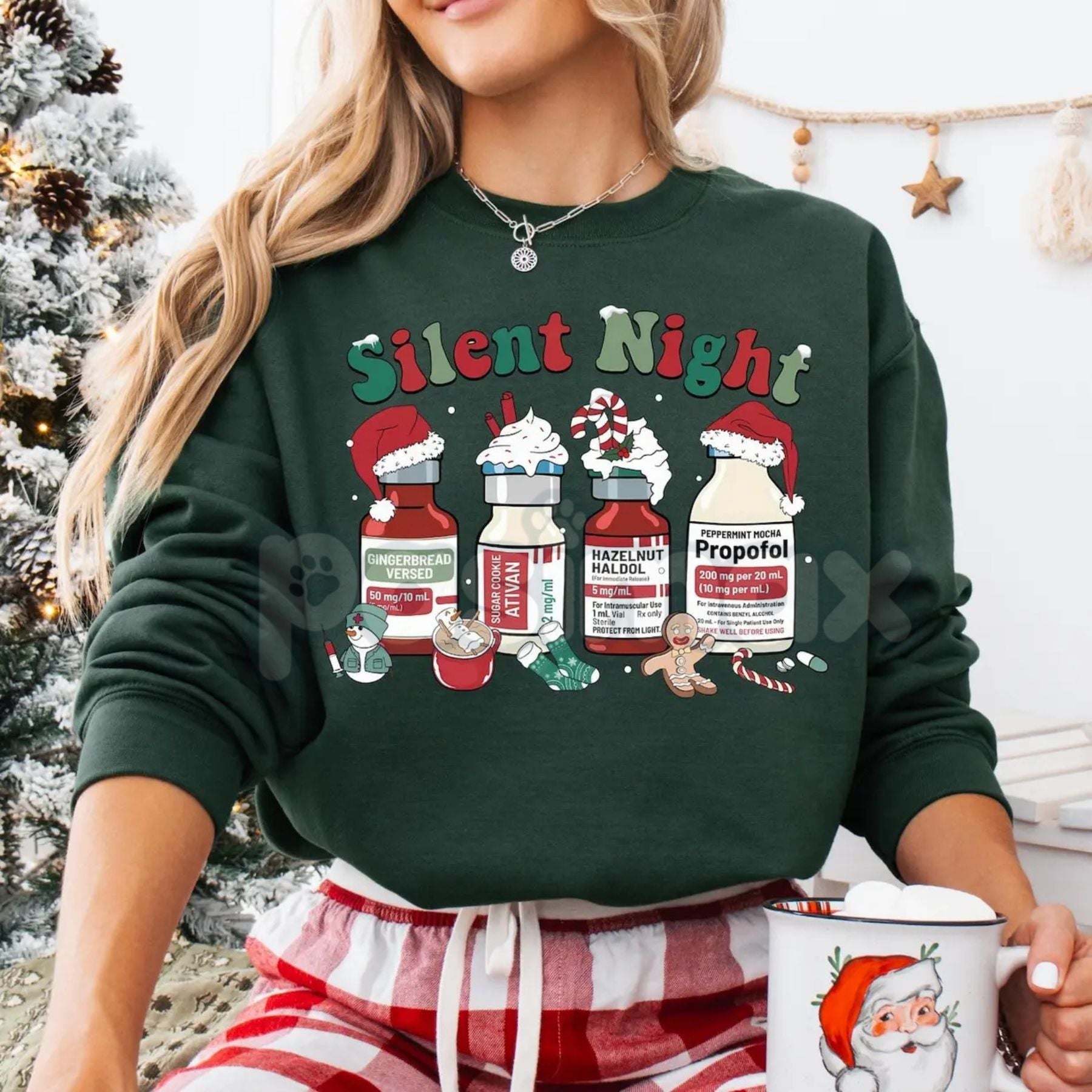 Compassionate Nurse Christmas Sweatshirt | Medical Staff Holiday