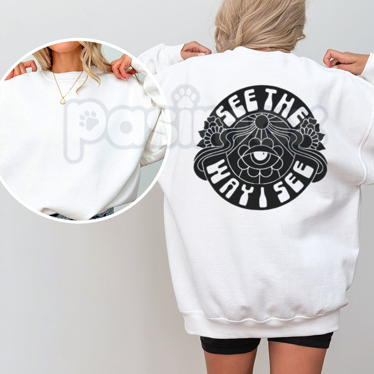 STWIS Logo Vintage Sweatshirt | Retro Brand Graphic Crewneck