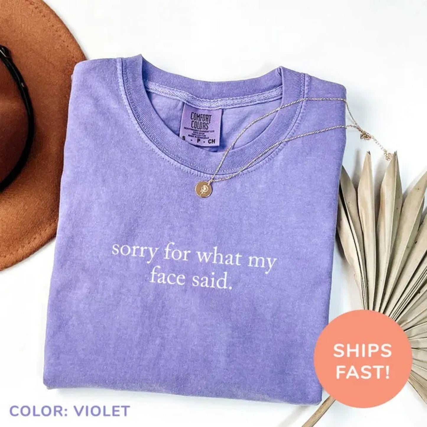 'Sorry For What My Face Said' Shirt – Honest Humor Tee, Funny Sarcastic Quote Top, Unisex Casual Stylish Gift, No Filter Apparel