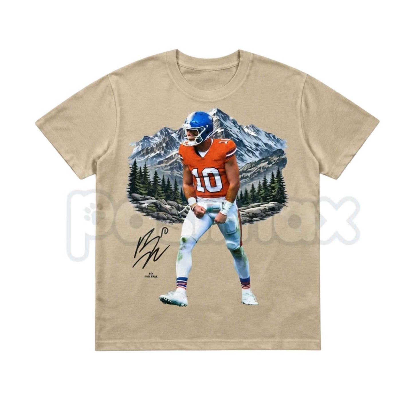 Bo Nix Graphic T-Shirt – Vintage Football Star Unisex Cotton Game Day Tee