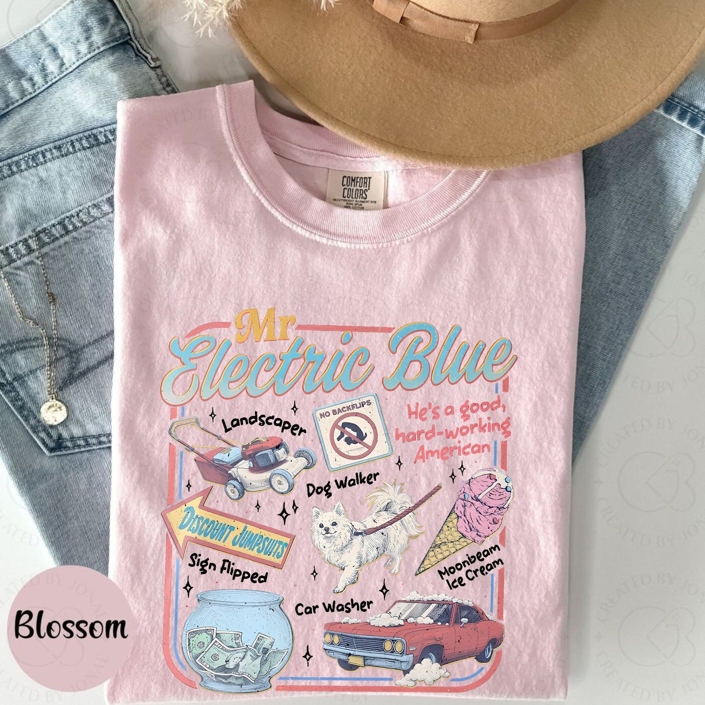 Retro America Band Tee – 2025 Concert Tour Merch, Vintage-Inspired Mr. Electric Blue Shirt, Classic Folk-Rock Fan Apparel