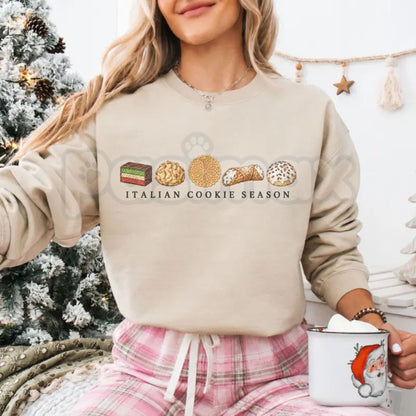 Italian Cookie Christmas Sweatshirt | Vintage Holiday Bakery Crewneck