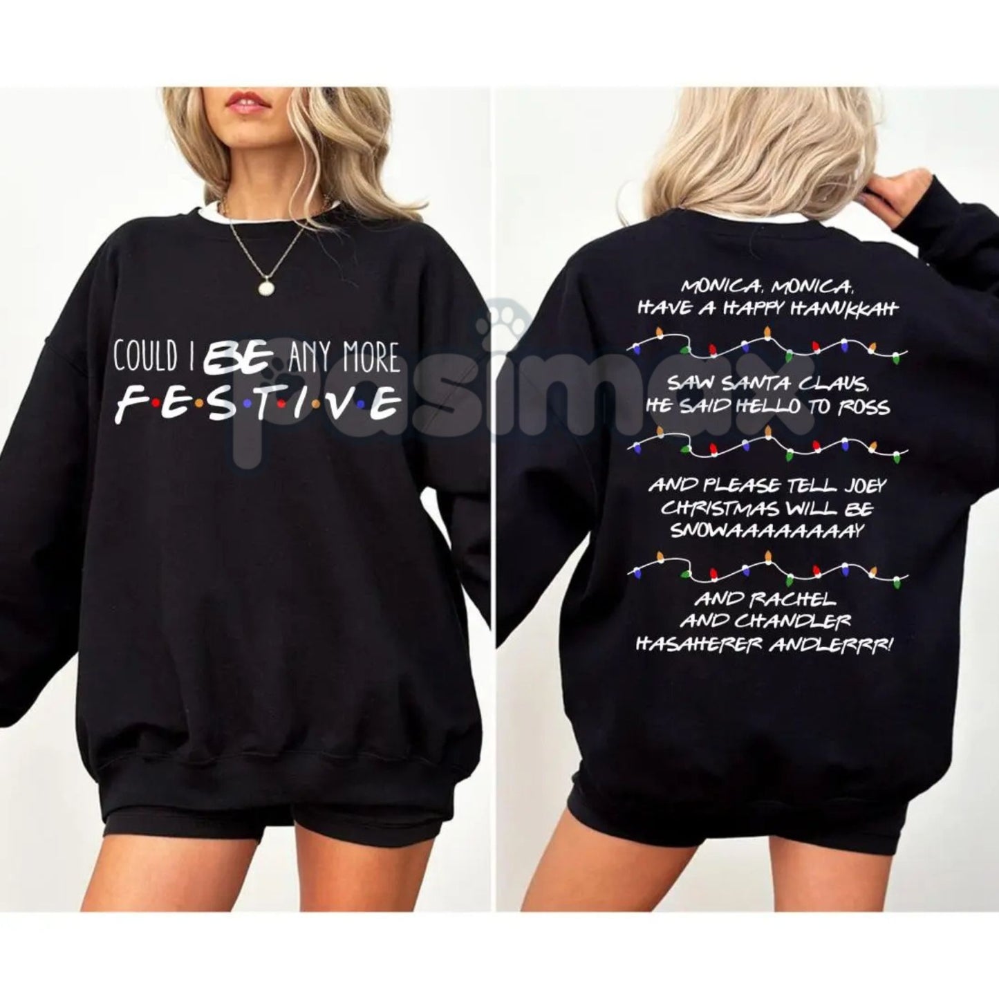 Friends Christmas Sweatshirt – Retro TV Show Holiday Crewneck – The One With The Christmas Tree