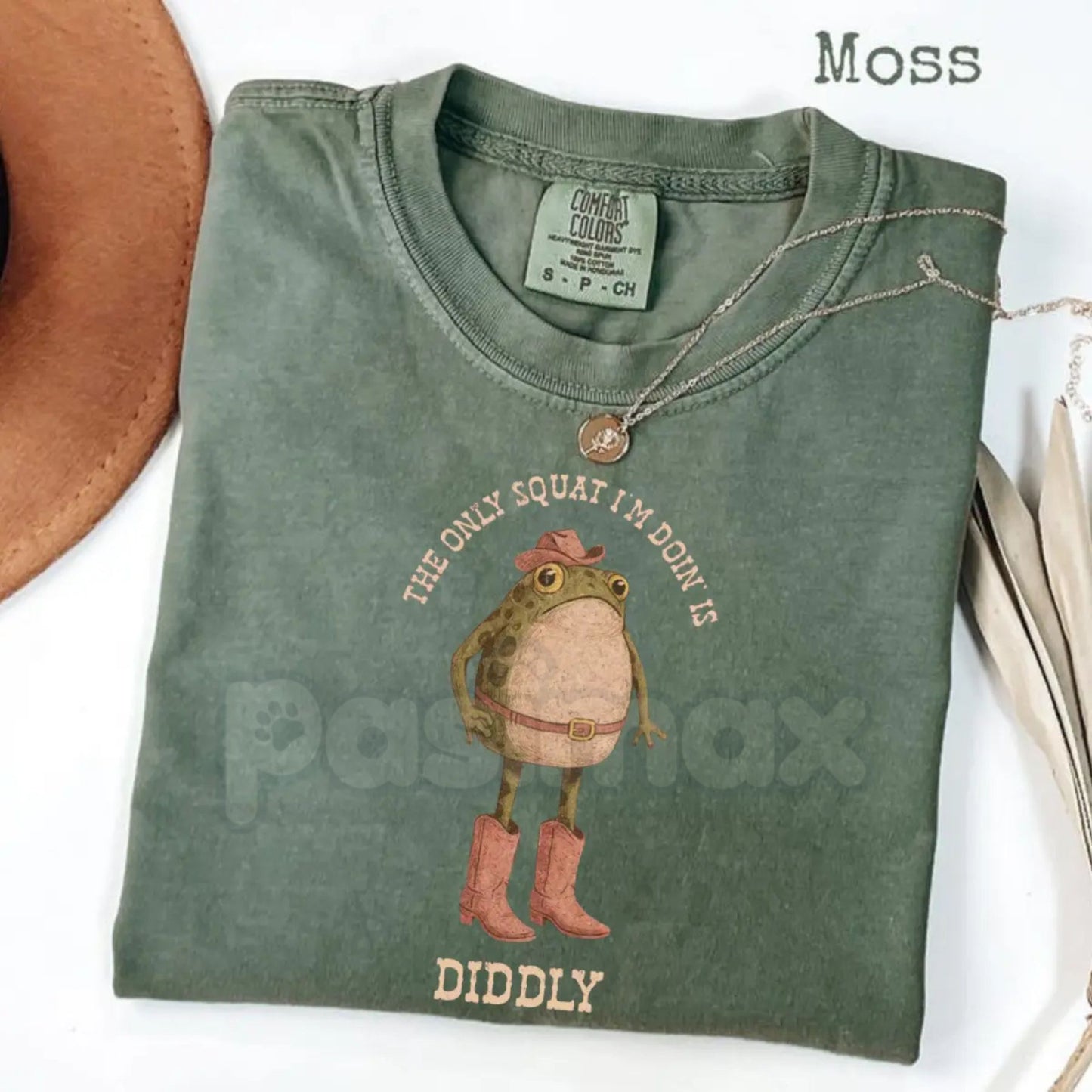 Comfort Colors® The Only Squat I’m Doin’ Is Diddly T-Shirt – Funny Sarcastic Gym Shirt, Anti-Workout Graphic Tee, Relatable Lazy Girl Fitness Top