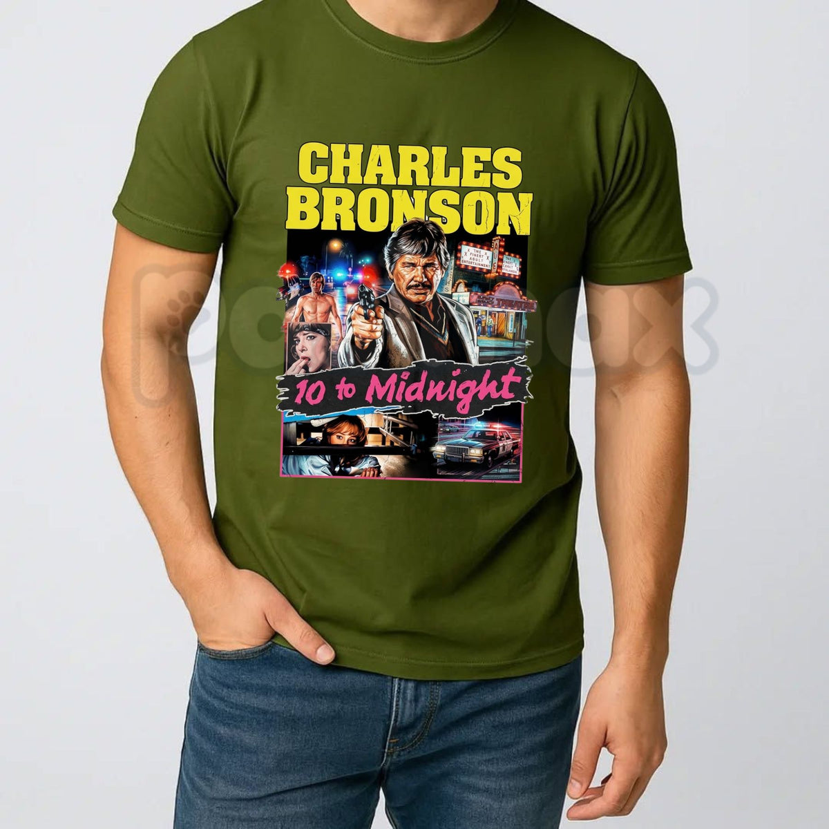 10 to Midnight 1983 Charles Bronson T-Shirt – Vintage 80s Action Tribute Graphic Tee