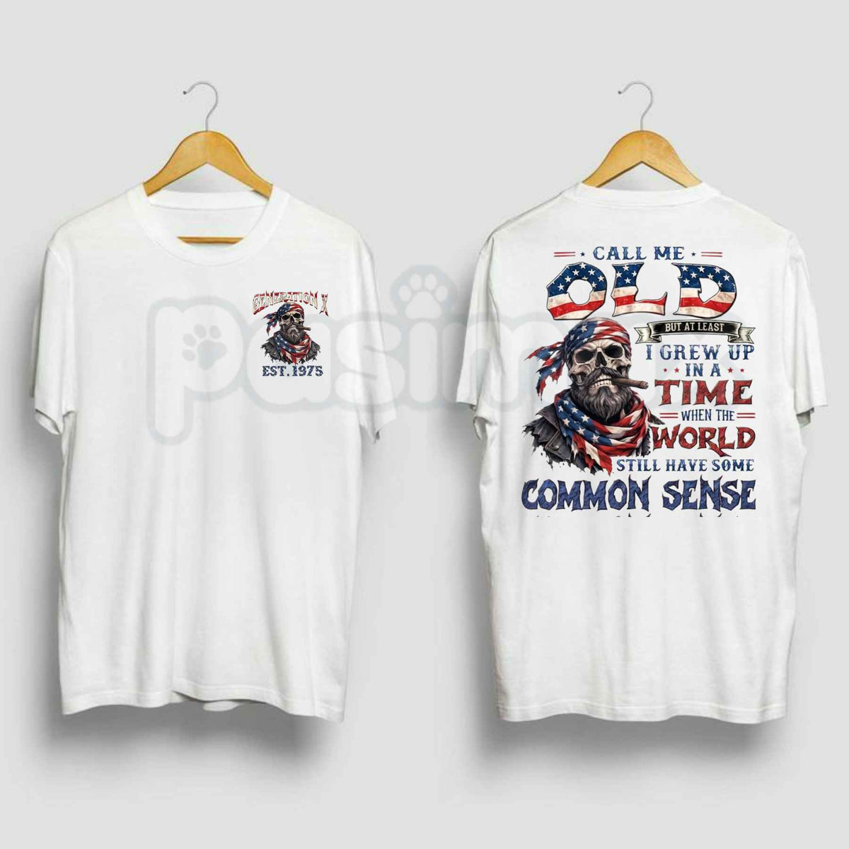 Personalized Year 1965-1980 Gen X T-Shirt – Call Me Old Fashioned Common Sense Unisex Tee