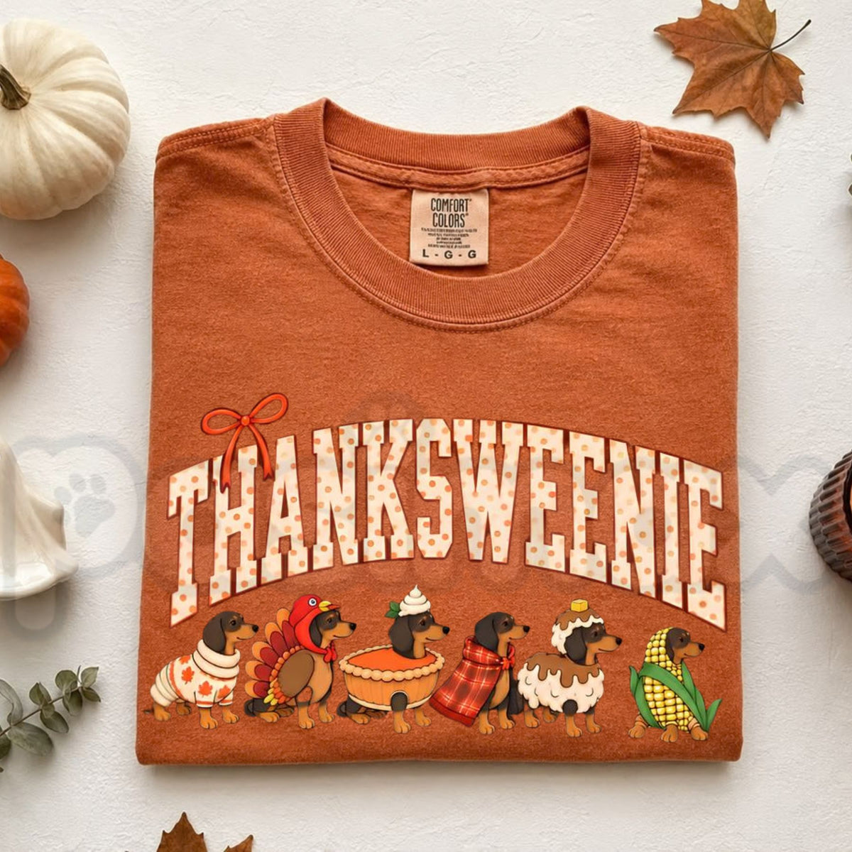 Comfort Colors® Thanksgiving Dog Breeds T-Shirt – Retro Pumpkin Fall Graphic Tee, Cute Dog Lover Unisex Top & Autumn Gift